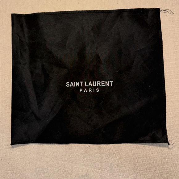 Saint Laurent Accessories - Saint Laurent Black Cloth Lined Dust Bag 14"x11.5" Designer